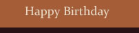 Birthday greetings